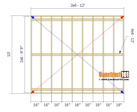 10x12 shed on skids ~ Learn shed plan dwg