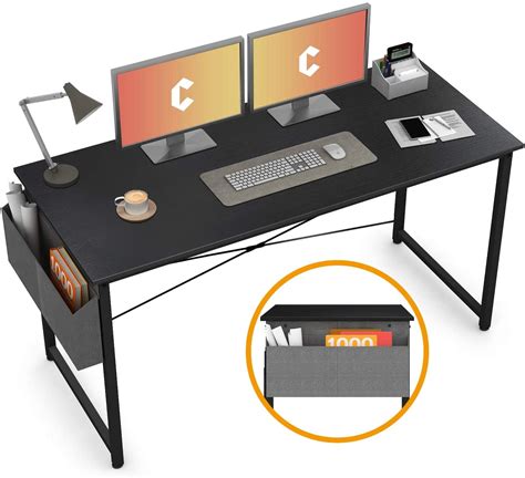 Cubiker Computer Desk 55" Home Office Writing Study Desk, Modern Simple ...