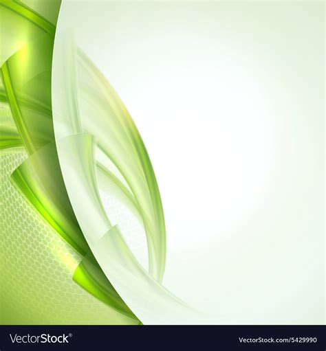 Abstract green wave background Royalty Free Vector Image