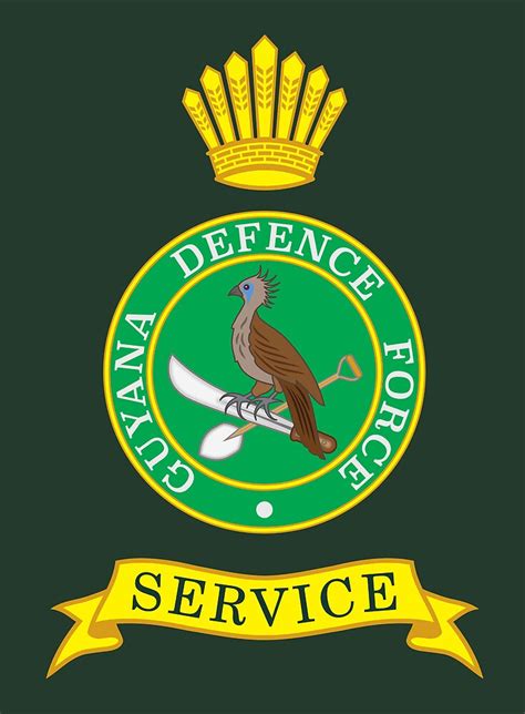 "Guyana Defence Force Colours Emblem" by wordwidesymbols | Redbubble