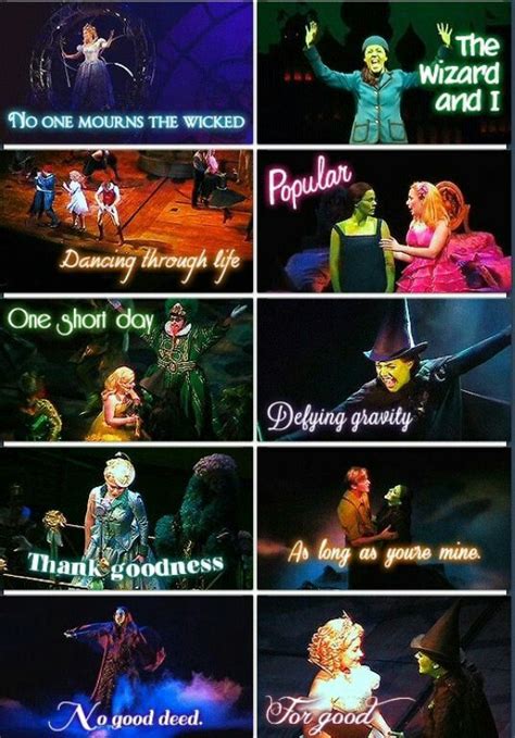 Wicked song list !!!! :) Theatre Nerds, Theatre Life, Broadway Theatre ...