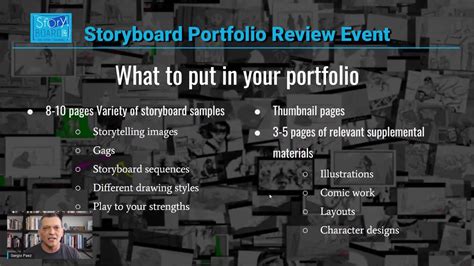 Portfolios for Storyboard Artists