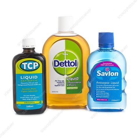 Domestic antiseptic products - Stock Image - C024/4026 - Science Photo Library