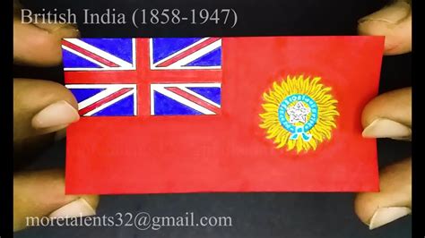 Draw British India Flag (1858-1947) while Anthem: God save the King! - YouTube