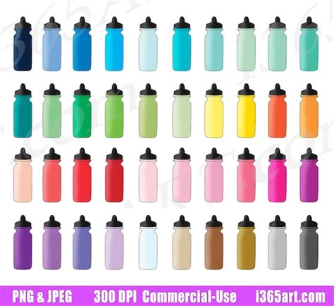 Buy 3 Get 1 Free Sports Bottle Clipart, Water Bottle Clip Art, Hydrate, Hydration Planner ...