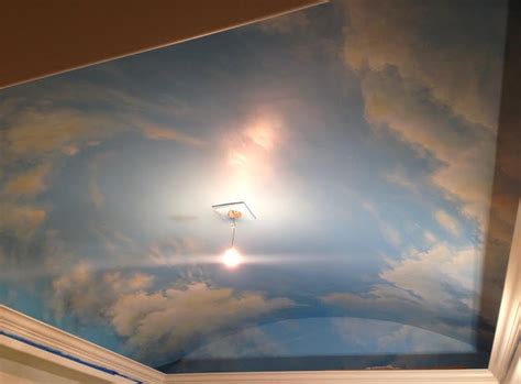 CLOUD CEILING MURALS AND PAINTED PHRASES - Paradise Studios Luxury Interiors