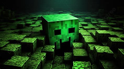 Minecraft Creeper In The Dark Background, Creeper Picture Minecraft ...