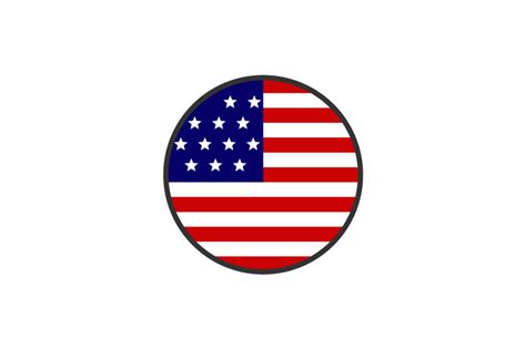 USA Flag Icon Vector Design Templates Graphic by denisudibyo · Creative Fabrica