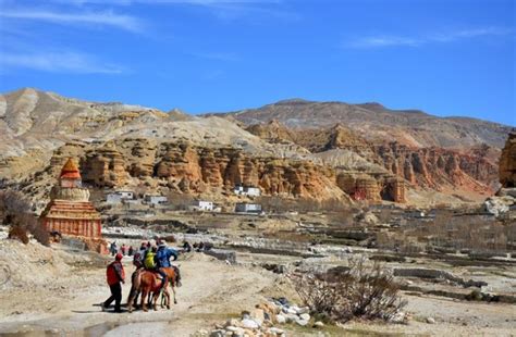 Lo Manthang trek map, altitude to visit Kingdom of Mustang