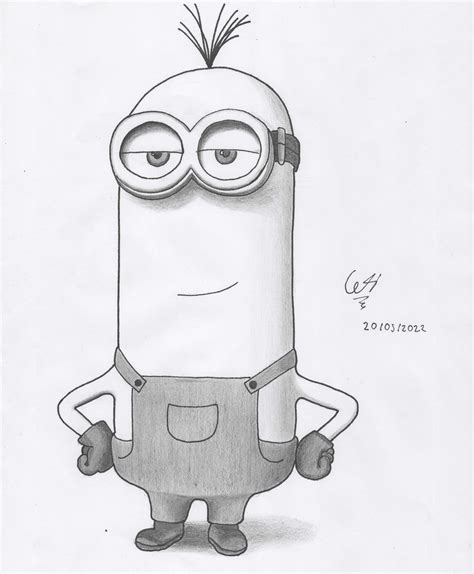 Minions Drawing In Pencil