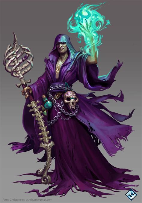 ArtStation - Battlelore Necromancer, Anna Christenson Rpg Character, Fantasy Character Design ...