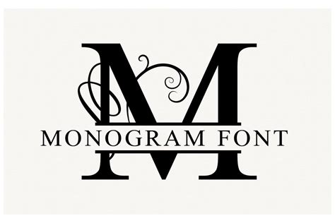 Split Monogram Font & Vectors | Free monogram fonts, Monogram fonts, Lettering