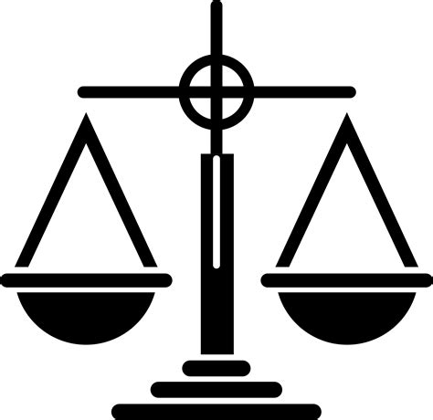 Clipart - Scales Of Justice Icon