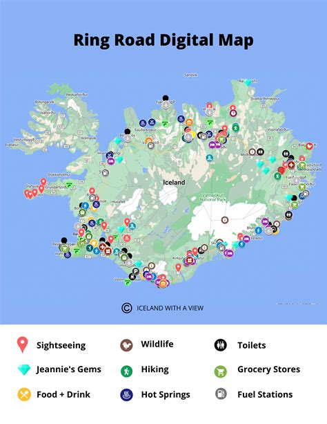 iceland ring road map