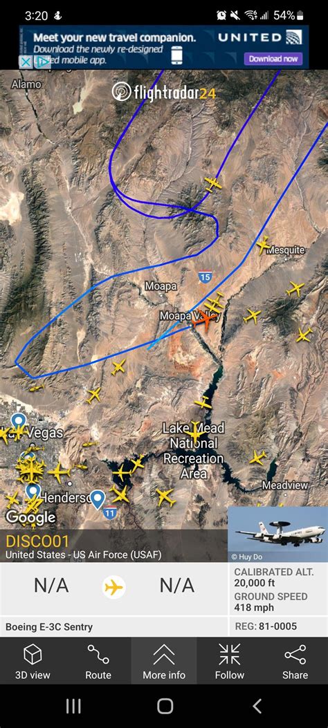 USAF Boeing E-3 Sentry : r/flightradar24