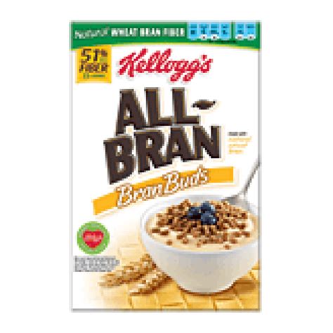 Kellogg's Bran Buds All-bran bran buds only high fiber food made17.7oz - Cereal, Dry - Breakfast ...