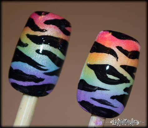 DIY: Rainbow Zebra Nails – Bath and Body