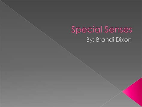 Special Senses | PPT