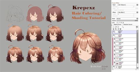 Hair Coloring/Shading Tutorial by krepexz Click... - How to Art