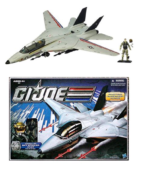 GI Joe Skystriker Jet 30th Anniversary Pursuit of Cobra PoC XP-21F Vehicle + Ace