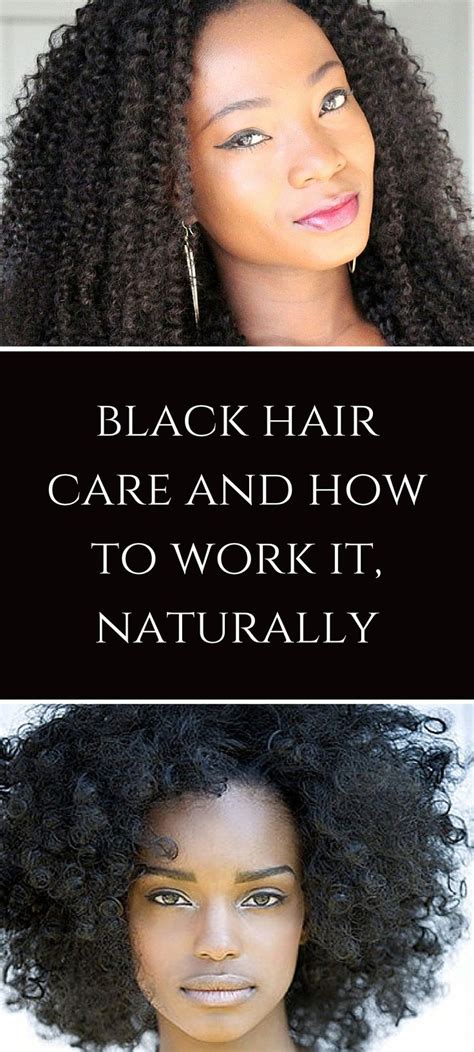 Black Hair Care and How To Work It, Naturally - Nyraju Skin Care | Black hair care, Hair care ...