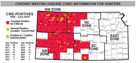 Positive CWD Deer Map / Maps / Hunting Regulations / Hunting / KDWP - KDWP