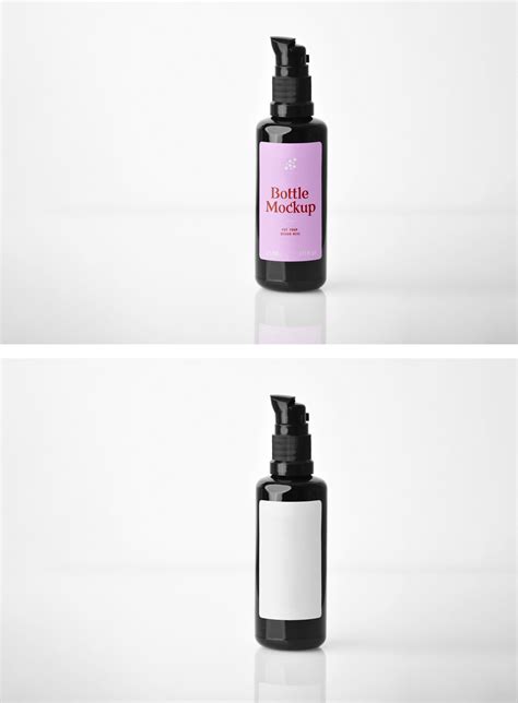 Black Bottle Mockup — Mr.Mockup | Graphic Design Freebies