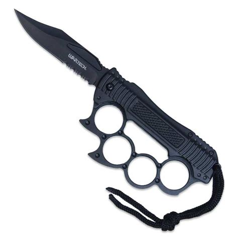 Black Tactical Knuckle Knife - Knuckle Dusters - Folding Knives ...