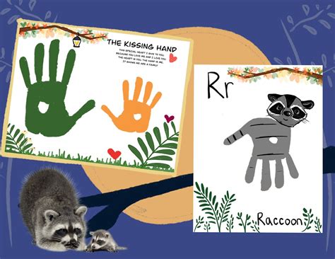 Kissing Hand Raccoon Handprint Craft - Etsy