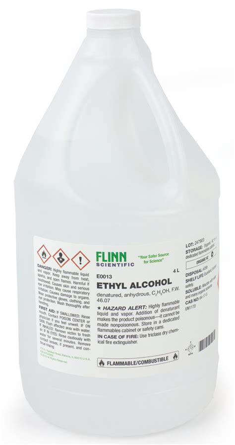 Flinn Chemicals, Ethyl Alcohol Anhydrous