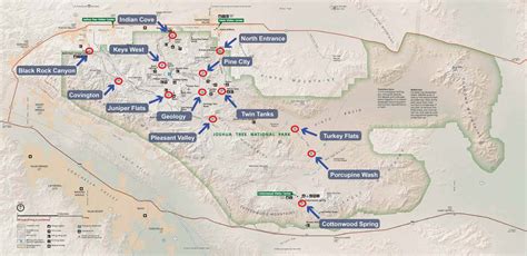 Joshua Tree National Park backcountry camping map - TMBtent