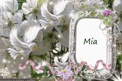 Mia Name Wallpapers Mia ~ Name Wallpaper Urdu Name Meaning Name Images Logo Signature