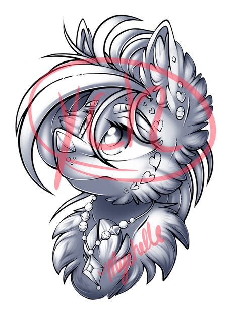 [YCH] Furry Headshot (5) by Mychelle on DeviantArt