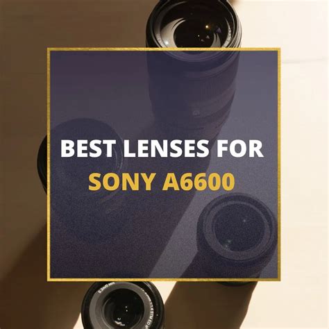 📸 5 MUST-OWN Lenses For Sony A6600 In 2024 [Guide]