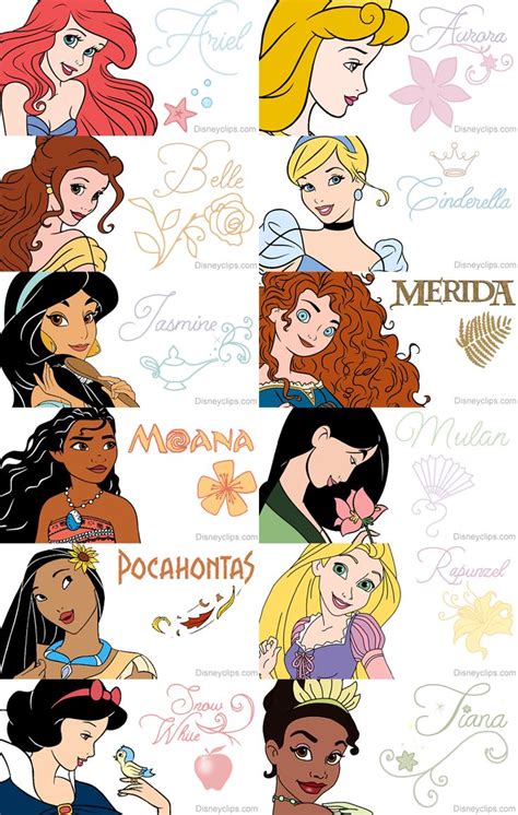 All Disney Princesses And Princes Names