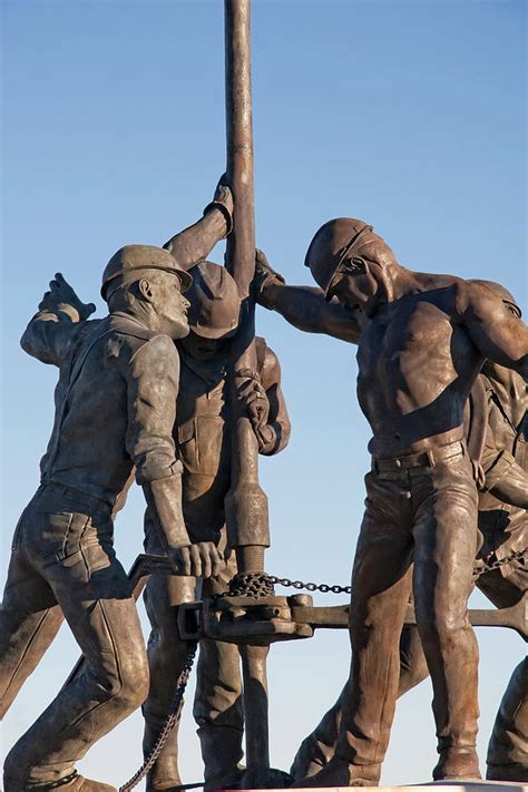 Oil Rig Workers 2 Photograph by Steve Ohlsen - Pixels