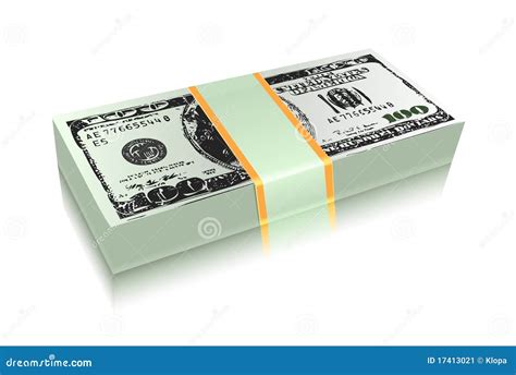 Bundle of Dollar Money Bill Stock Vector - Illustration of finance, prosperity: 17413021