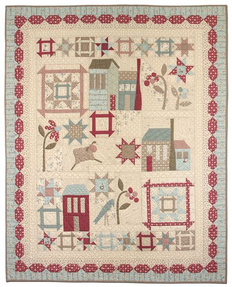 Village Square | Applique quilts, Quilt patterns, History of quilting