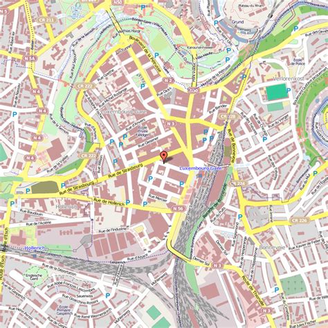 Map of LUXEMBOURG CITY - ToursMaps.com