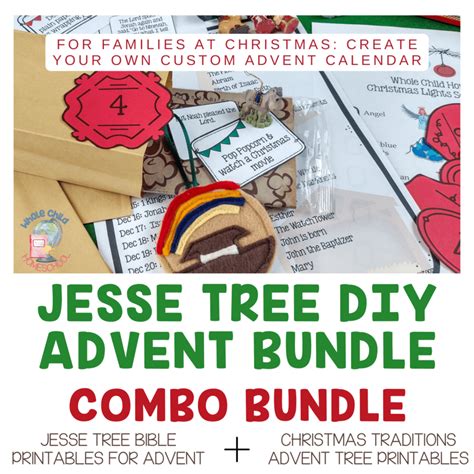 Advent Tree & Jesse Tree Printables Combo Bundle