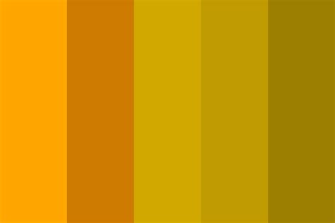 5 shades of mustard Color Palette