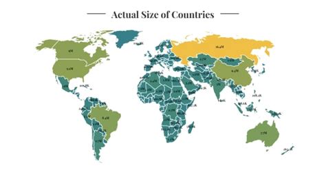 True Size of Countries 2023 - Wisevoter