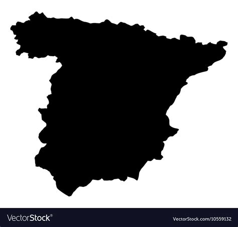 Map of spain Royalty Free Vector Image - VectorStock