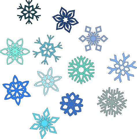 Blue Snowflakes Clip Art Image - ClipSafari