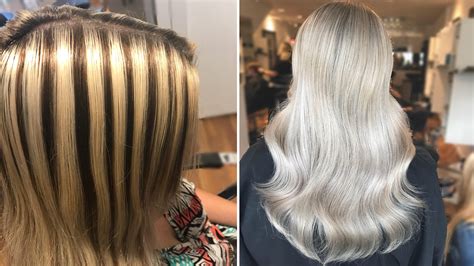 Hairstylist Transforms Bad Highlights into Platinum Blonde: Before and After Photos | Allure