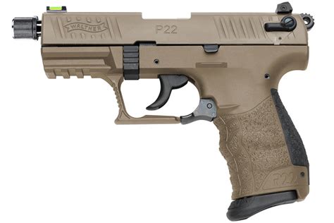 WALTHER P22 22LR FDE THREADED BARREL PISTOL | Sportsman's Outdoor Superstore