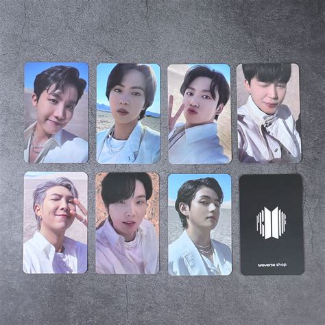 DraggmePartty 7Pcs/Set Kpop Bts Proof Photocards Weverse High Quality Pc Photocard Album Photo ...