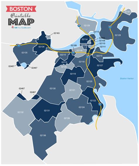 Boston Zip Code Map [Updated 2022]