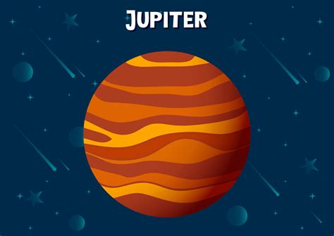 Vector illustration of Jupiter planet 6730444 Vector Art at Vecteezy