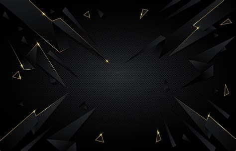 Abstract Black and Gold Polygonal Background 1845998 Vector Art at Vecteezy